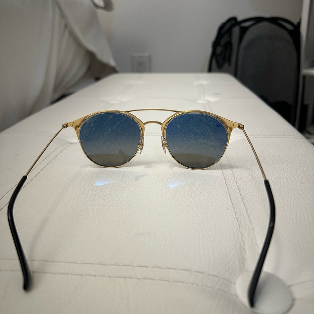 Ray-Ban Black and Gold Sunglasses - Picture 5 of 12